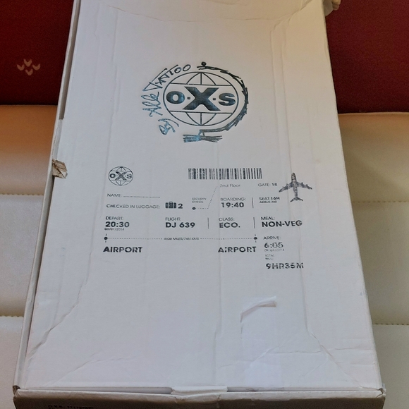 O.X.S. graphic printed slip-on leather sneakers, EU41, NWT unisex - Picture 11 of 12